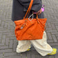 Prada shopper orange