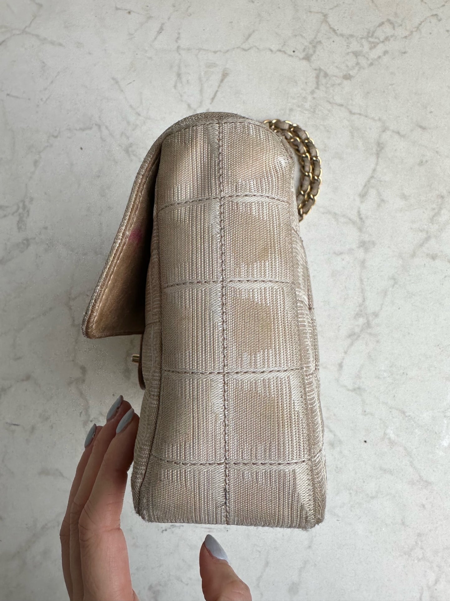 Denim canvas bag