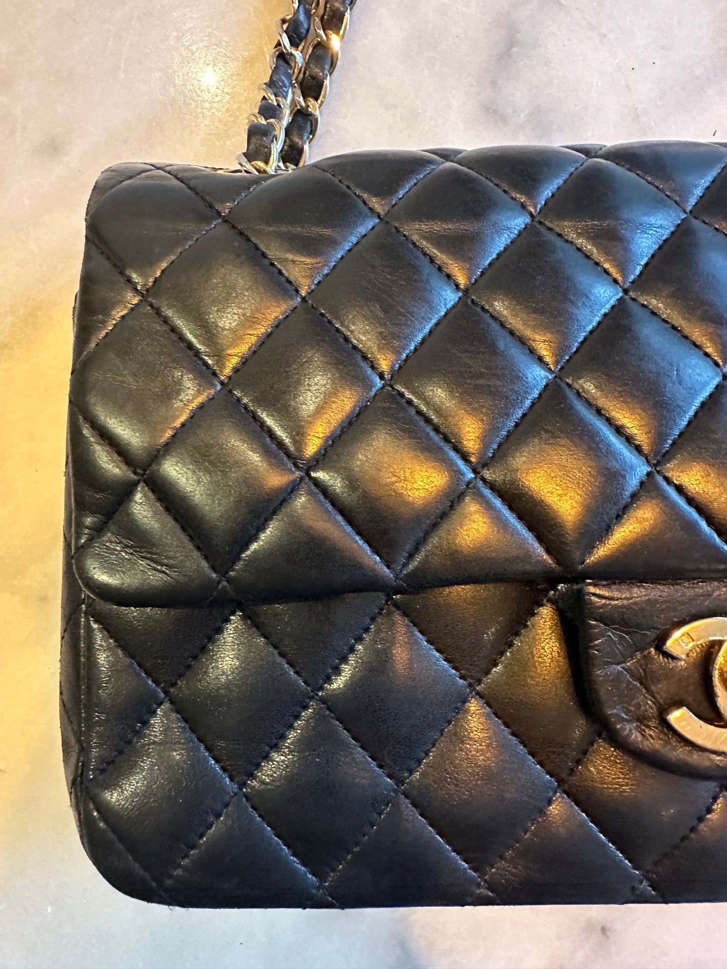Chanel medium Classic double flap bag black