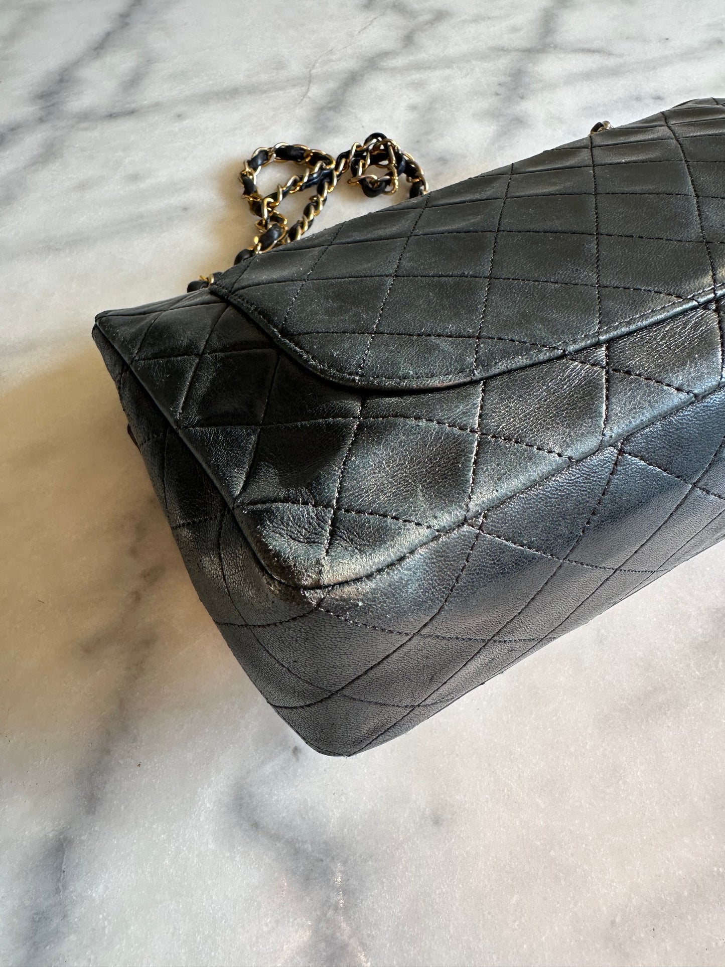 Chanel medium Classic double flap bag black