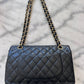 Chanel classic flap caviar