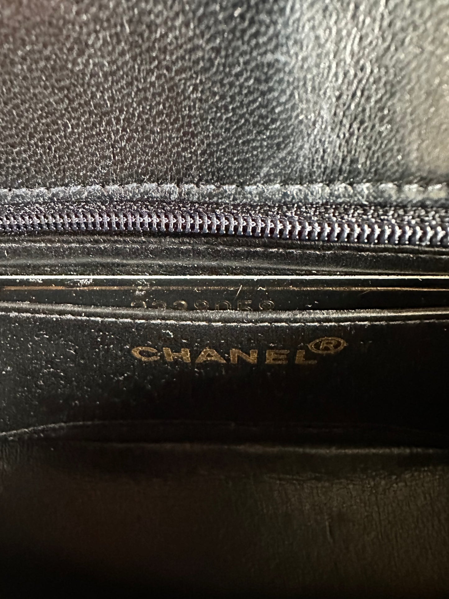 Chanel mini classic single flap bag in black silk