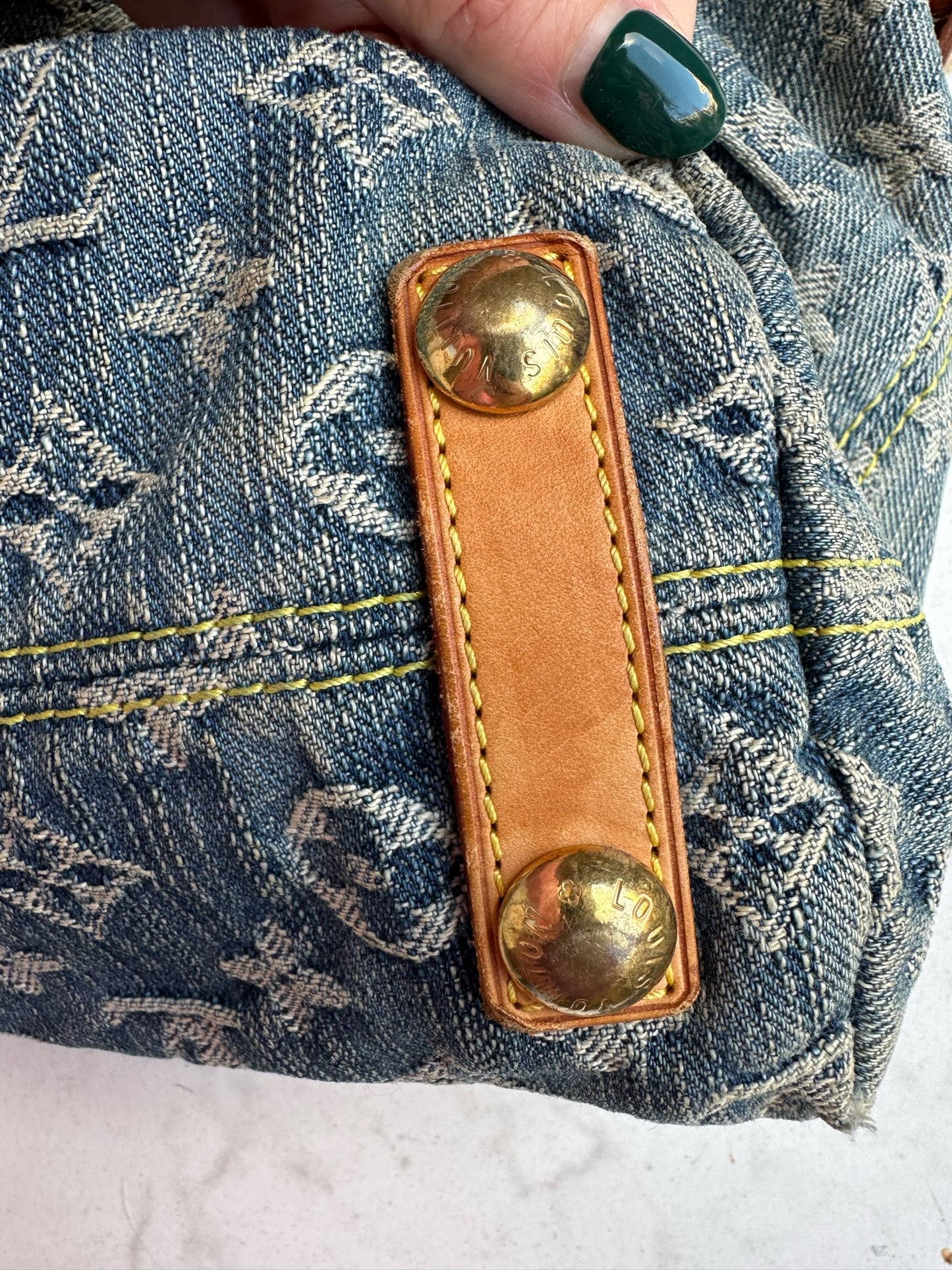 Baggy in blue denim canvas