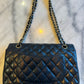 Chanel medium Classic double flap bag black