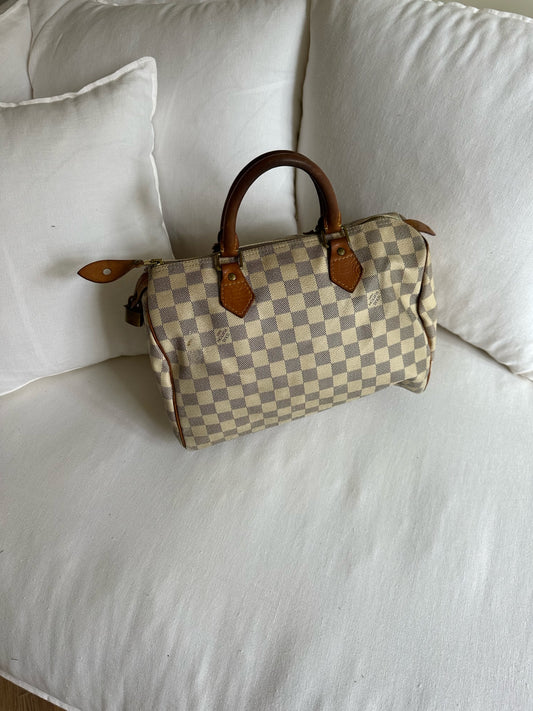 Speedy 30 in damier azur