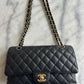 Chanel classic flap caviar