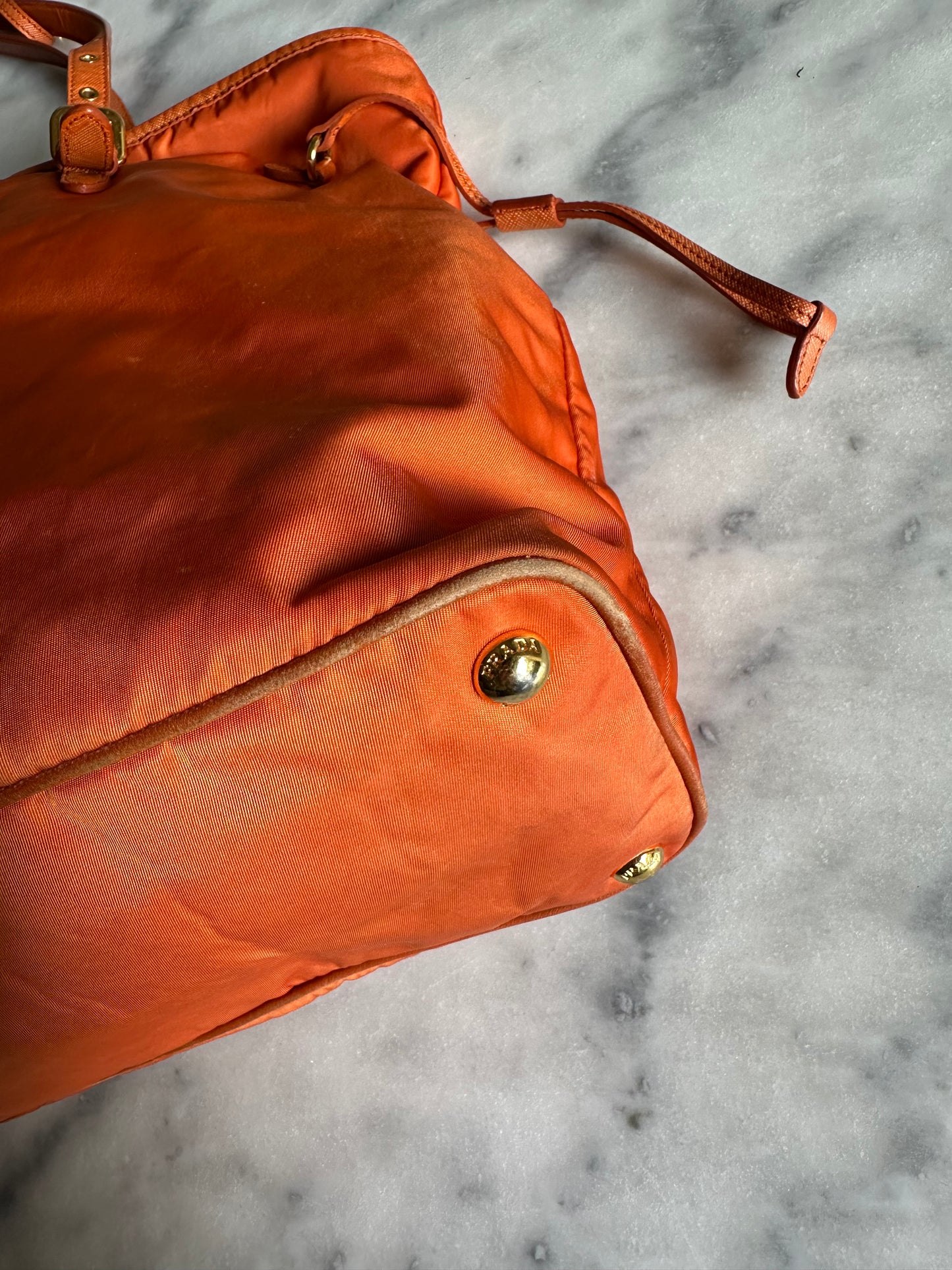 Prada shopper orange