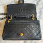 Chanel medium Classic double flap bag black