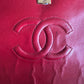 Chanel single flap bag red and black