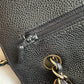Chanel classic flap caviar