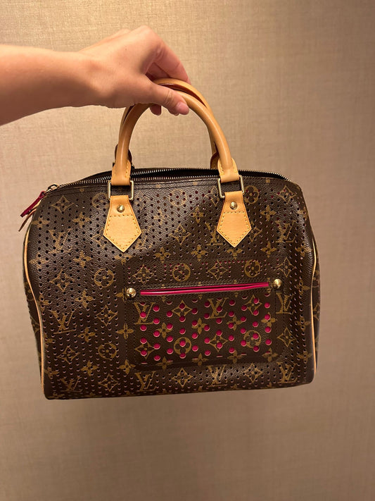 Louis Vuitton Louis Vuitton Perforated Monogram Canvas Pink Fuchsia