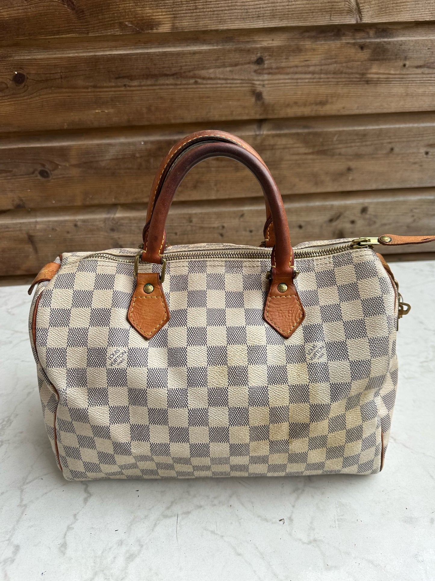 Speedy 30 in damier azur