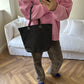 Grey canvas bag