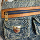 Baggy in blue denim canvas