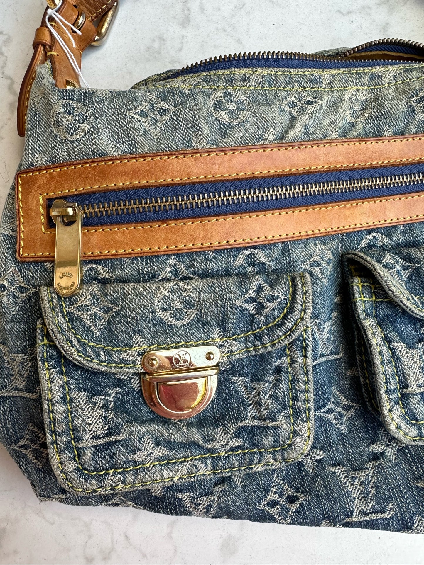 Baggy in blue denim canvas