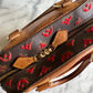 Louis Vuitton rouge monogram Tuffetage Deauville bag