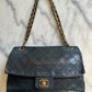 Chanel medium Classic double flap bag black