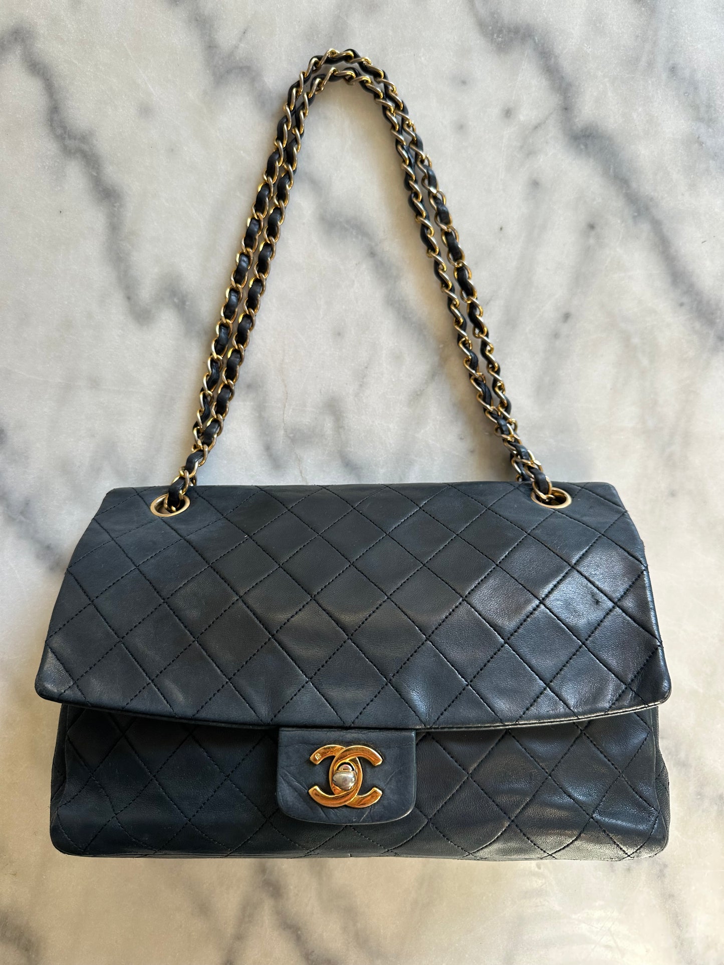 Chanel medium Classic double flap bag black
