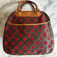 Louis Vuitton rouge monogram Tuffetage Deauville bag