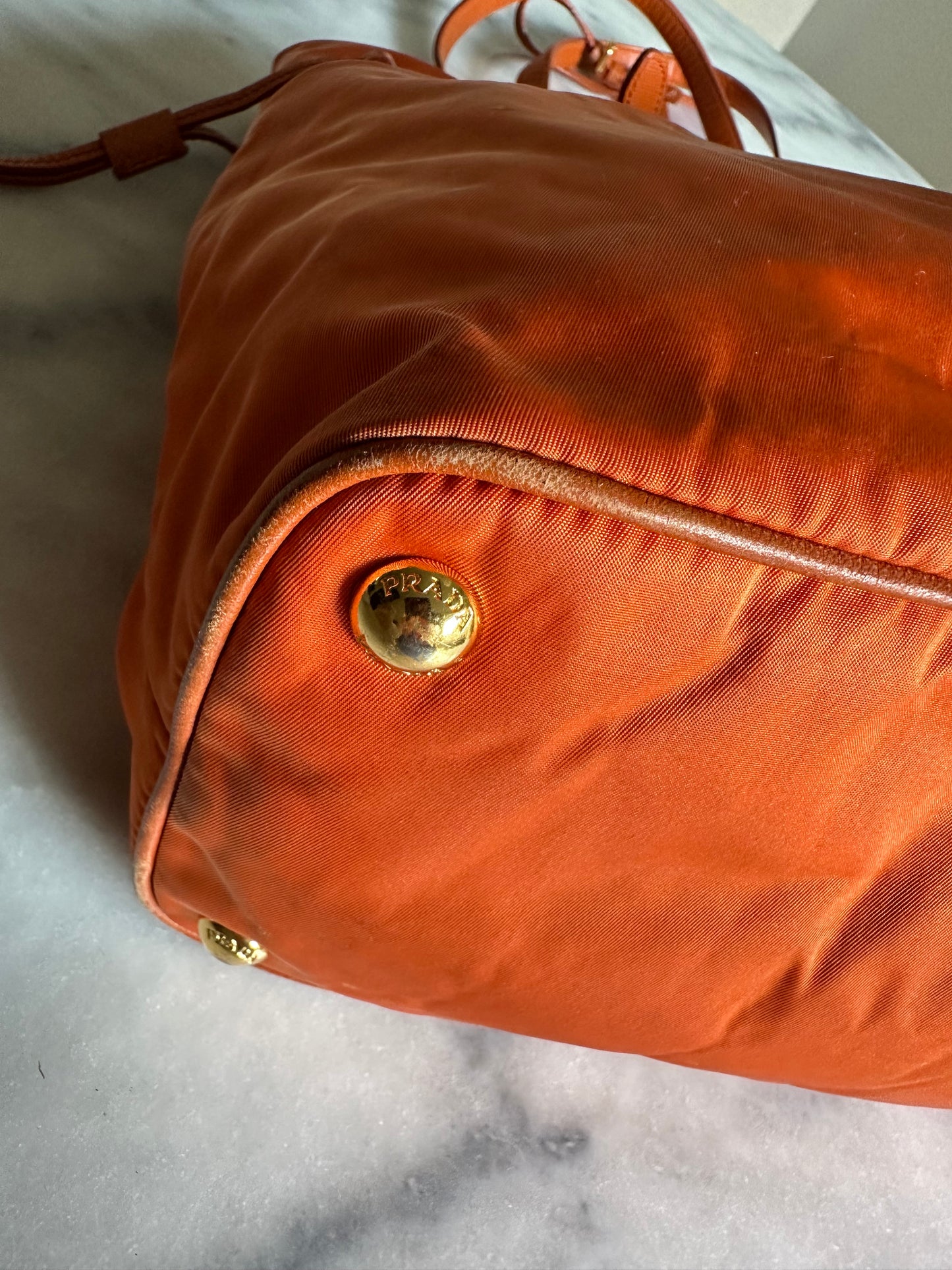 Prada shopper orange