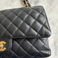 Chanel classic flap caviar