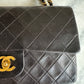 Chanel medium Classic double flap bag black
