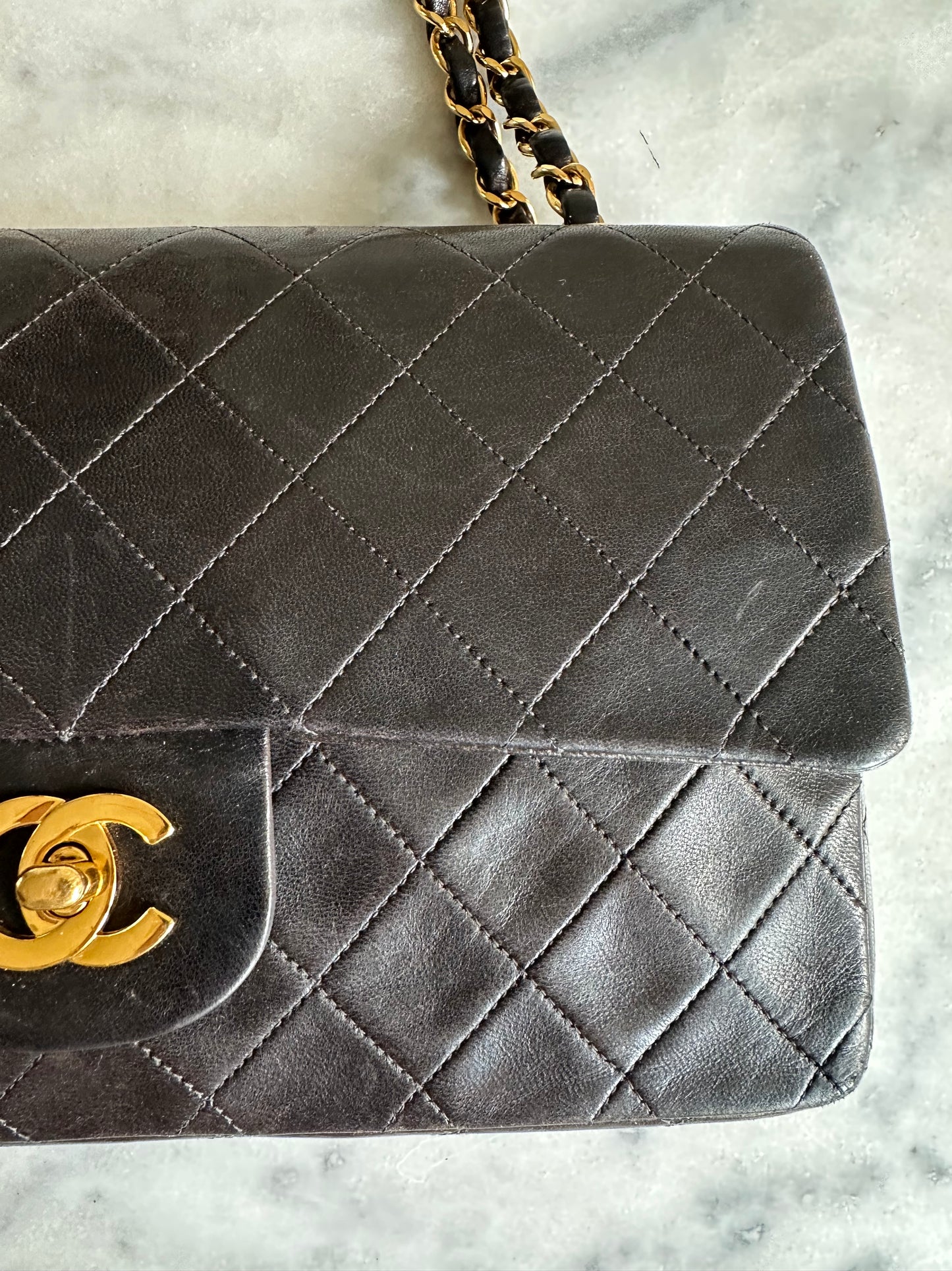 Chanel medium Classic double flap bag black