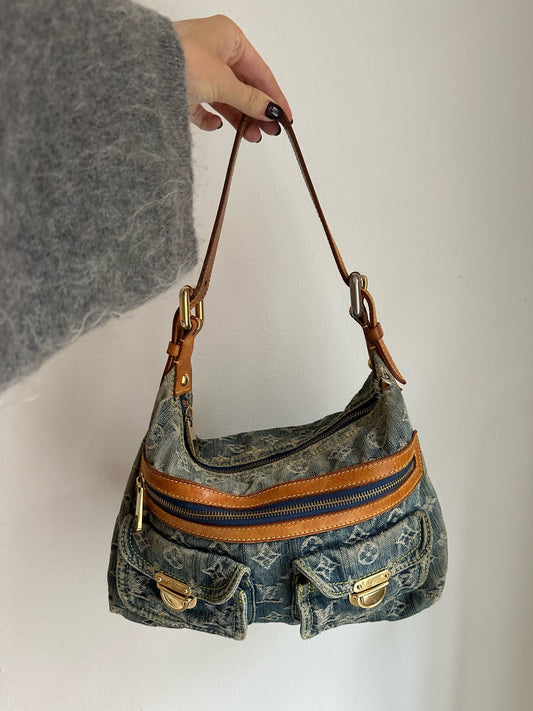 Baggy in blue denim canvas