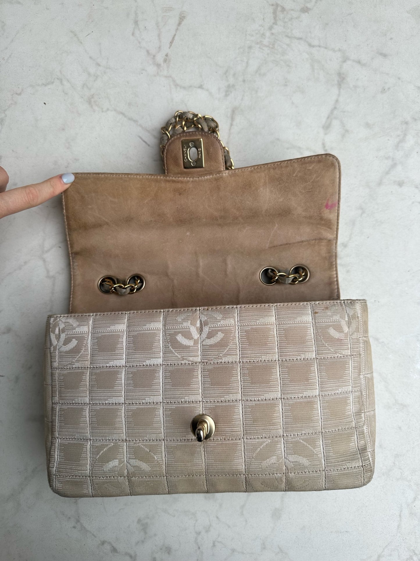 Denim canvas bag