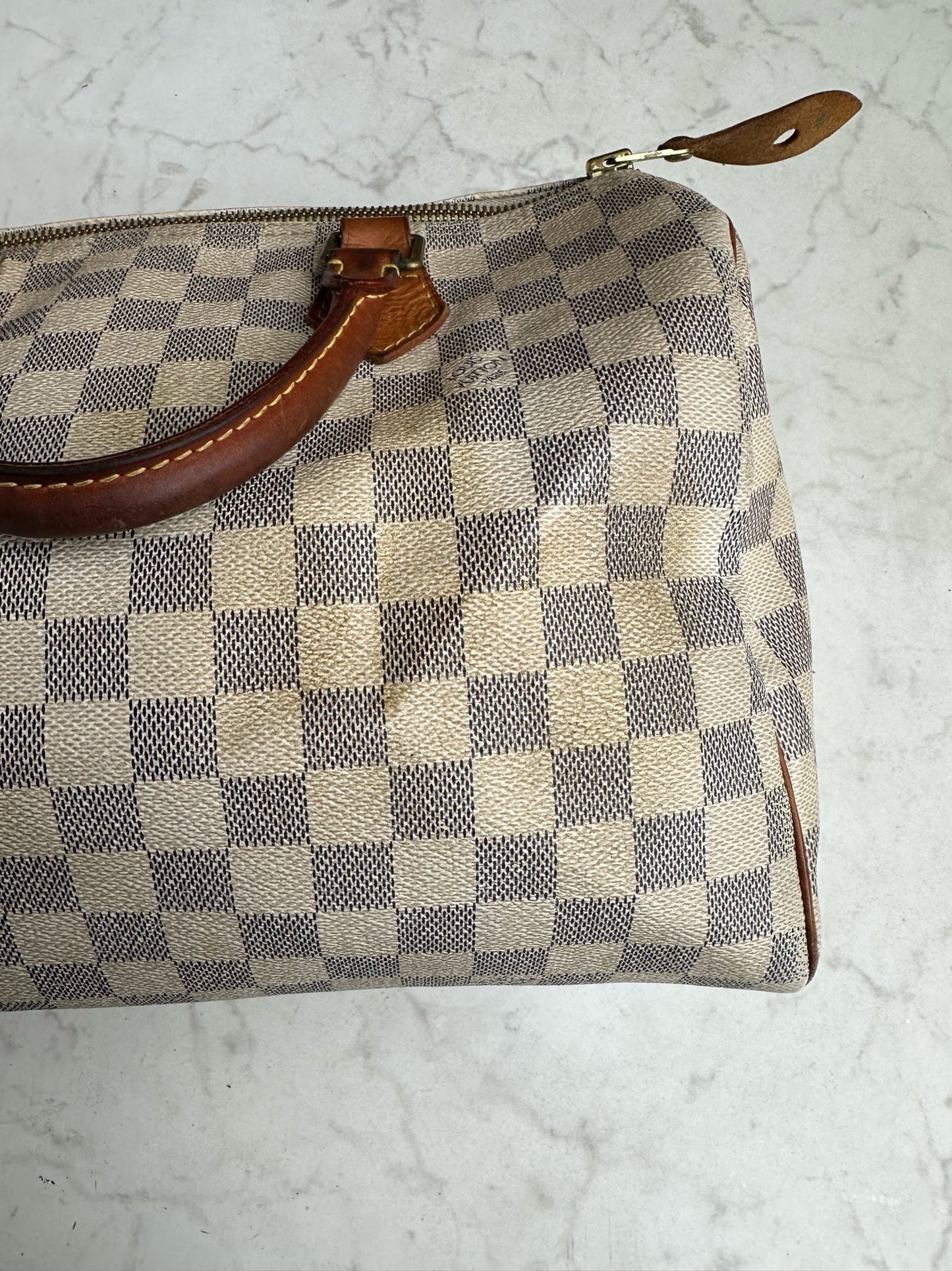 Speedy 30 in damier azur