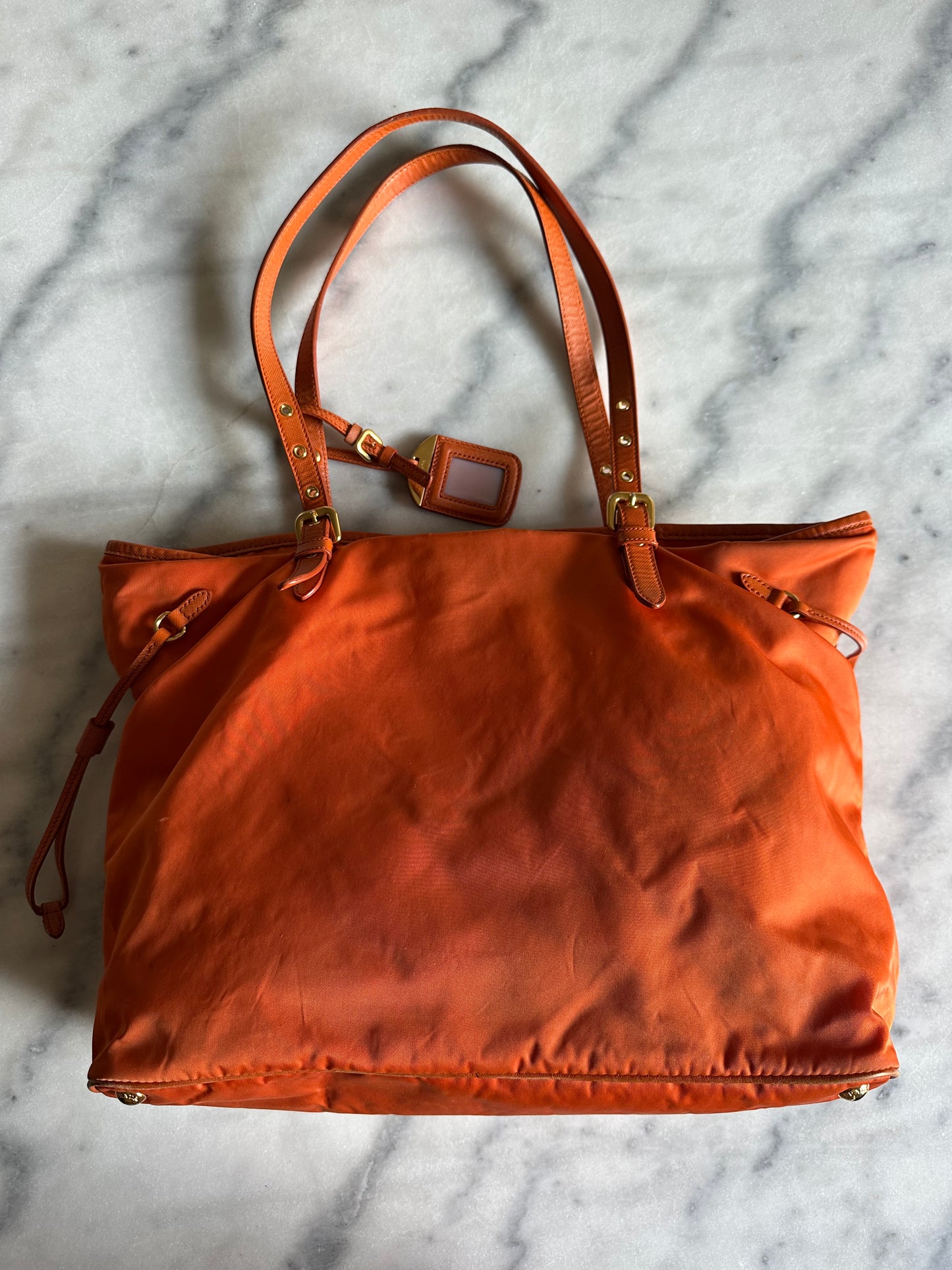 Prada shopper orange
