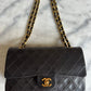 Chanel medium Classic double flap bag black