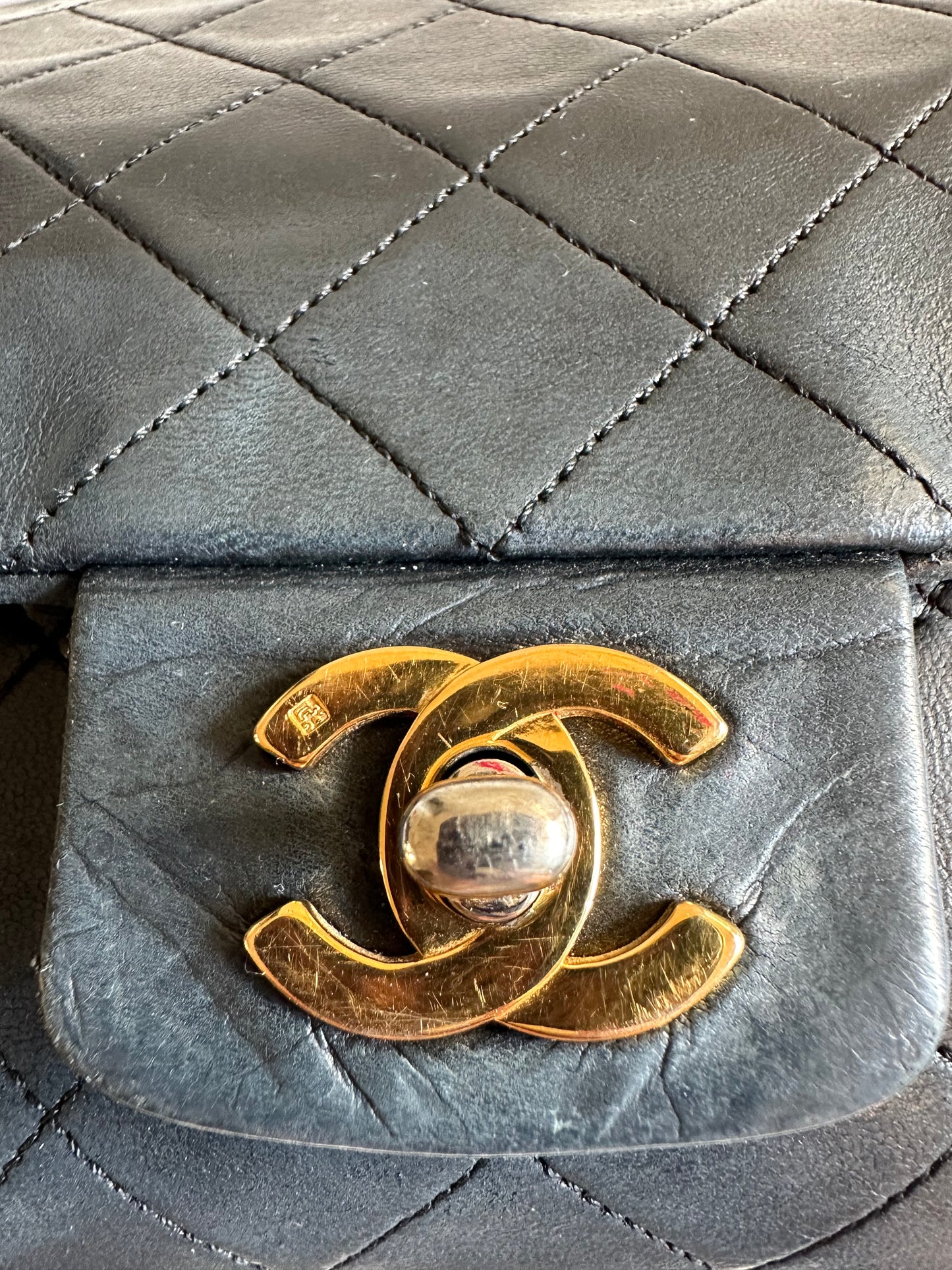 Chanel medium Classic double flap bag black