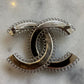 Chanel broche silver