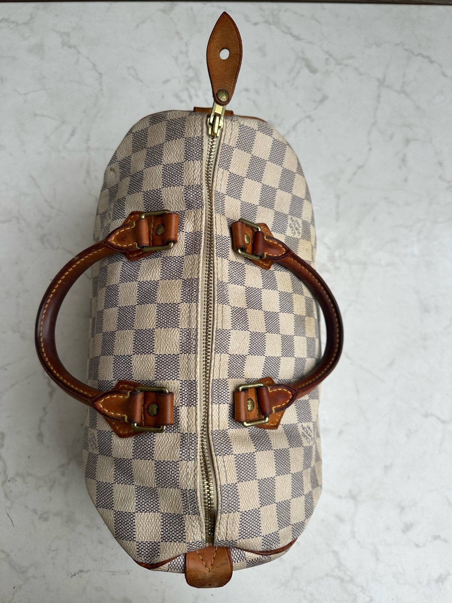 Speedy 30 in damier azur