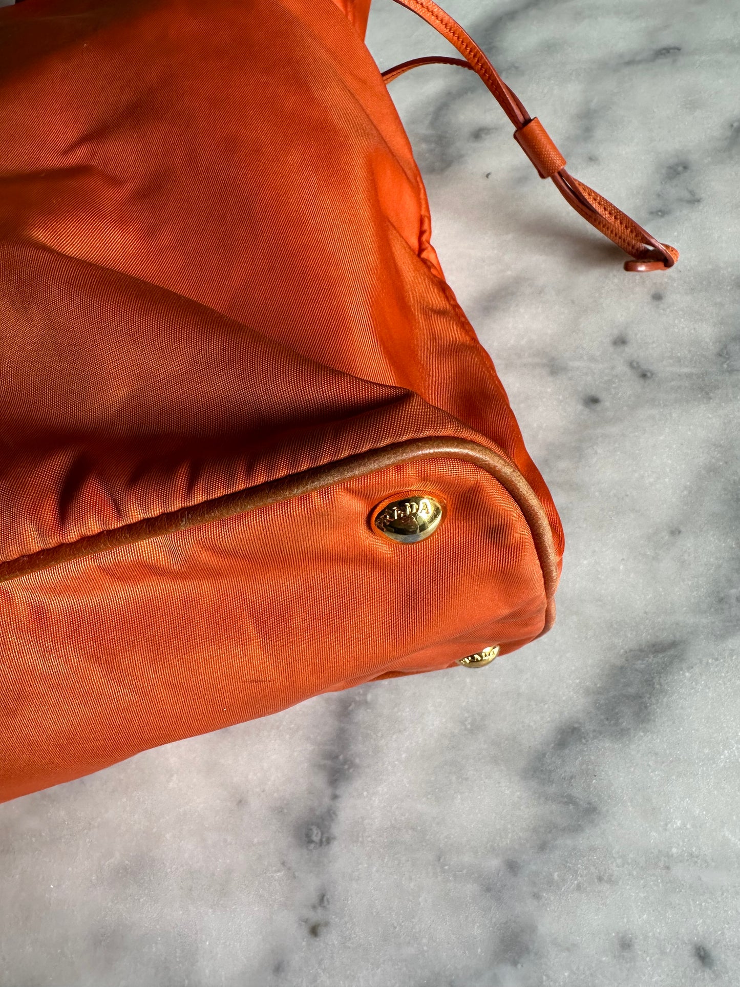 Prada shopper orange