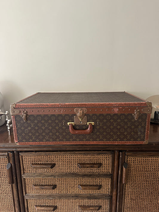 Leather travel bag