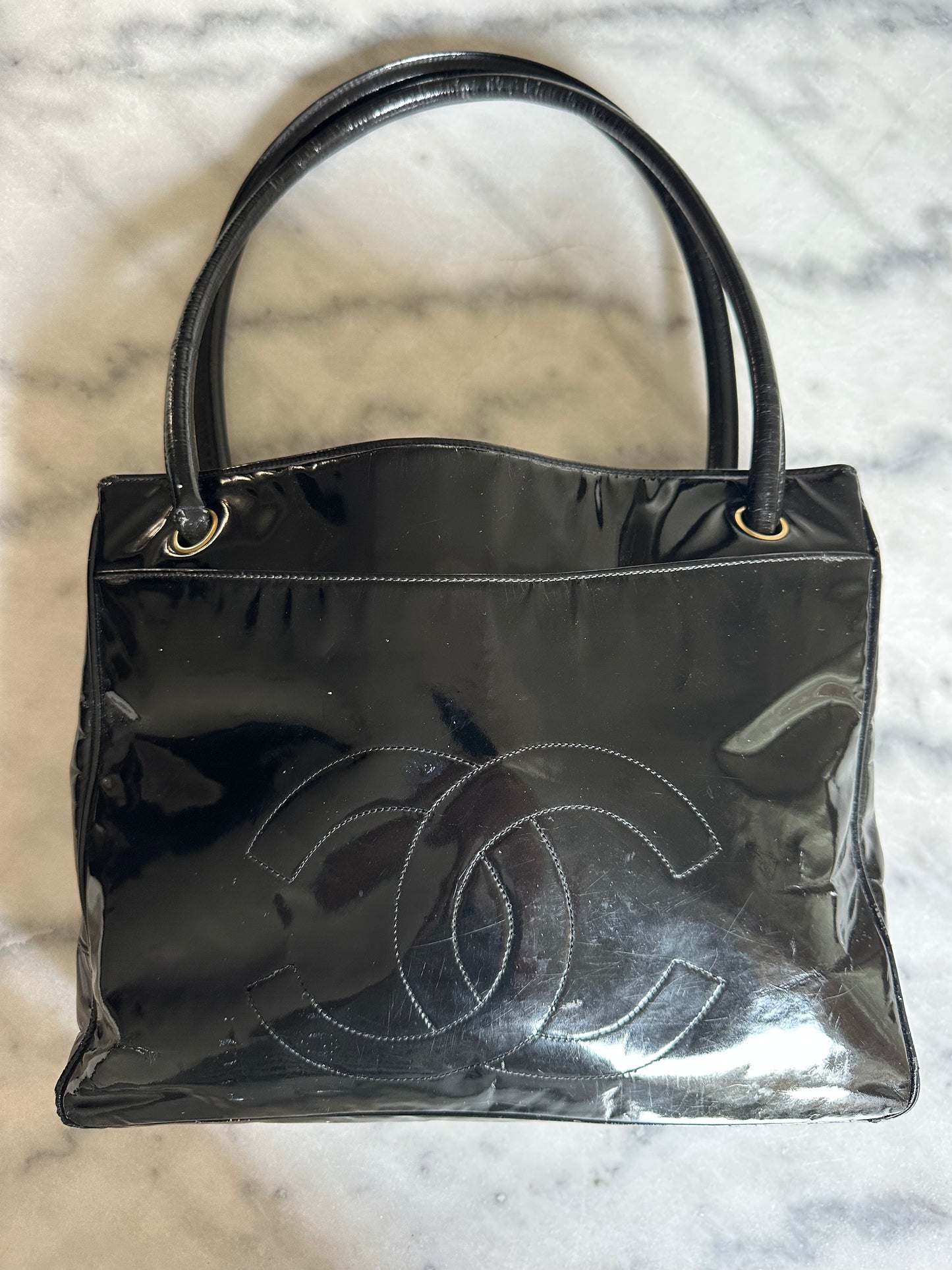 Chanel shopper black