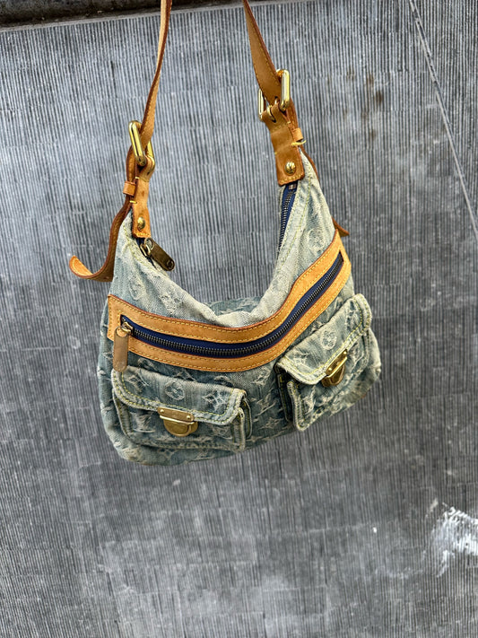 Vintage denim bag