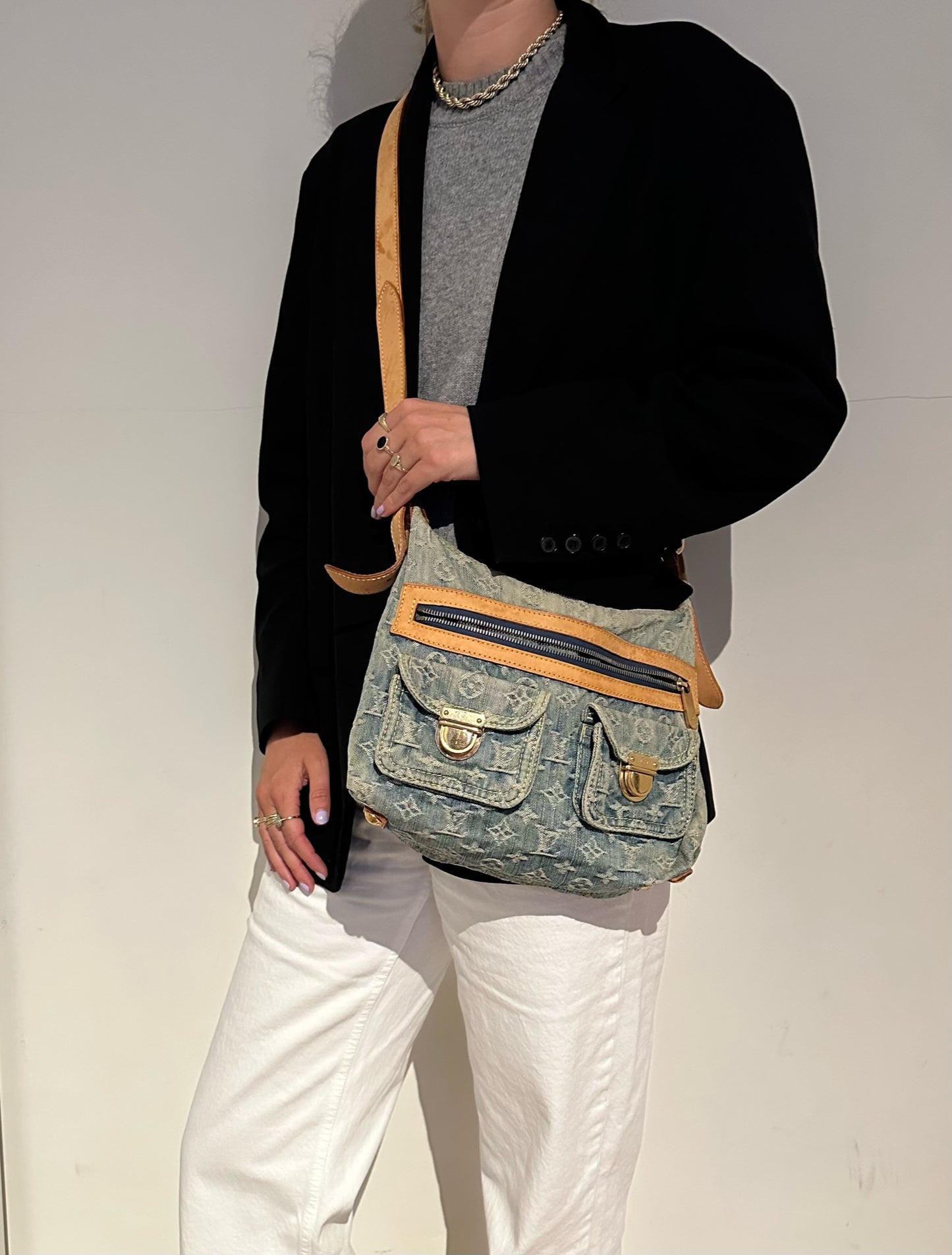 Vintage denim bag