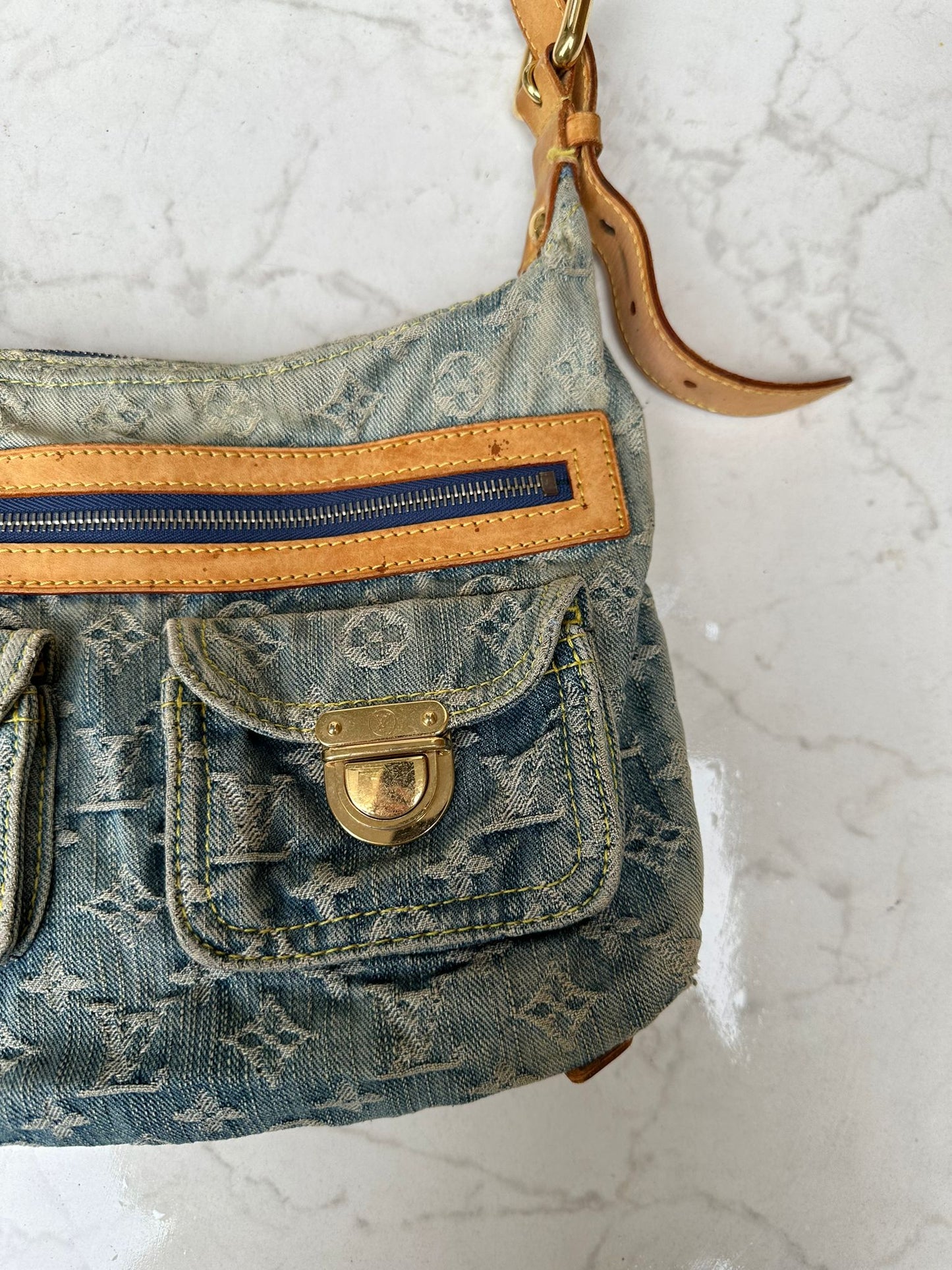 Vintage denim bag