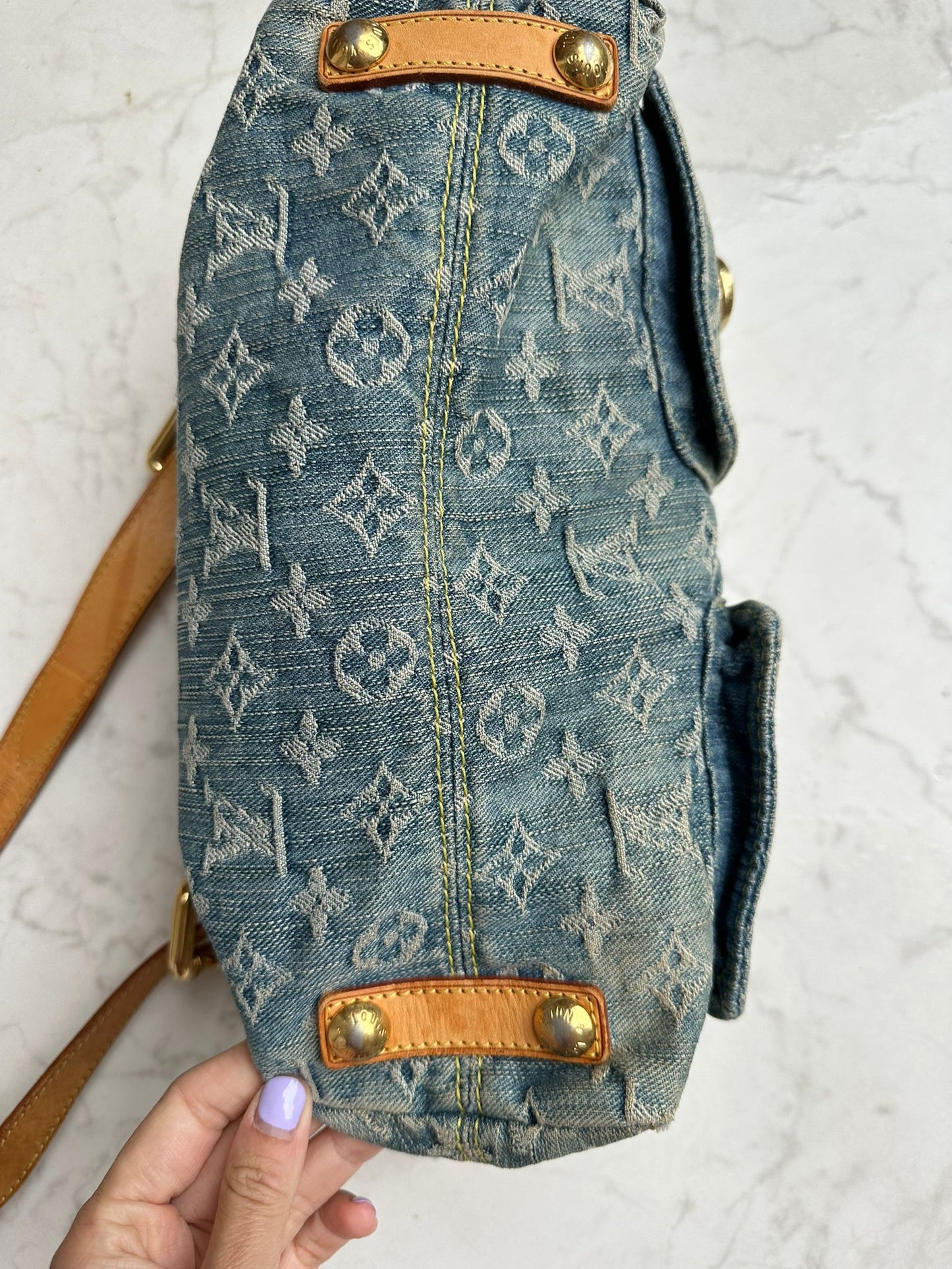 Vintage denim bag
