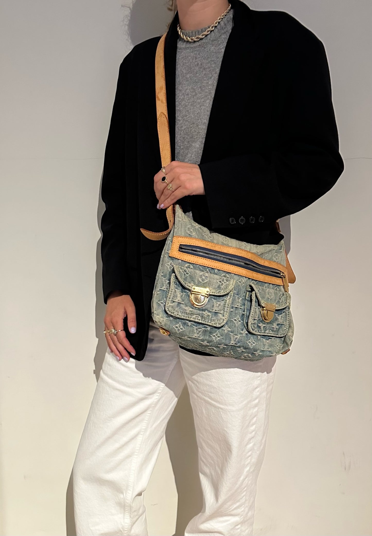 Vintage denim bag