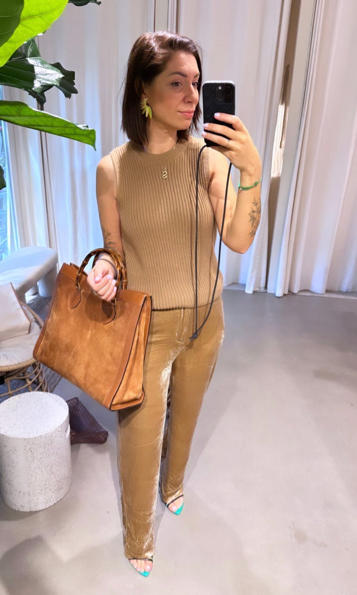 Vintage bamboo bag