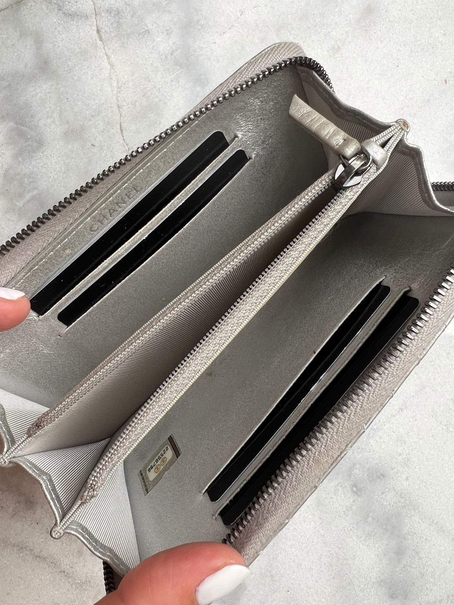 Chanel chevron wallet