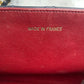 Leather flap bag
