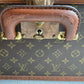 Leather travel bag