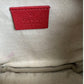 Leather clutch bag