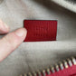 Leather clutch bag