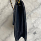 Leather flap bag
